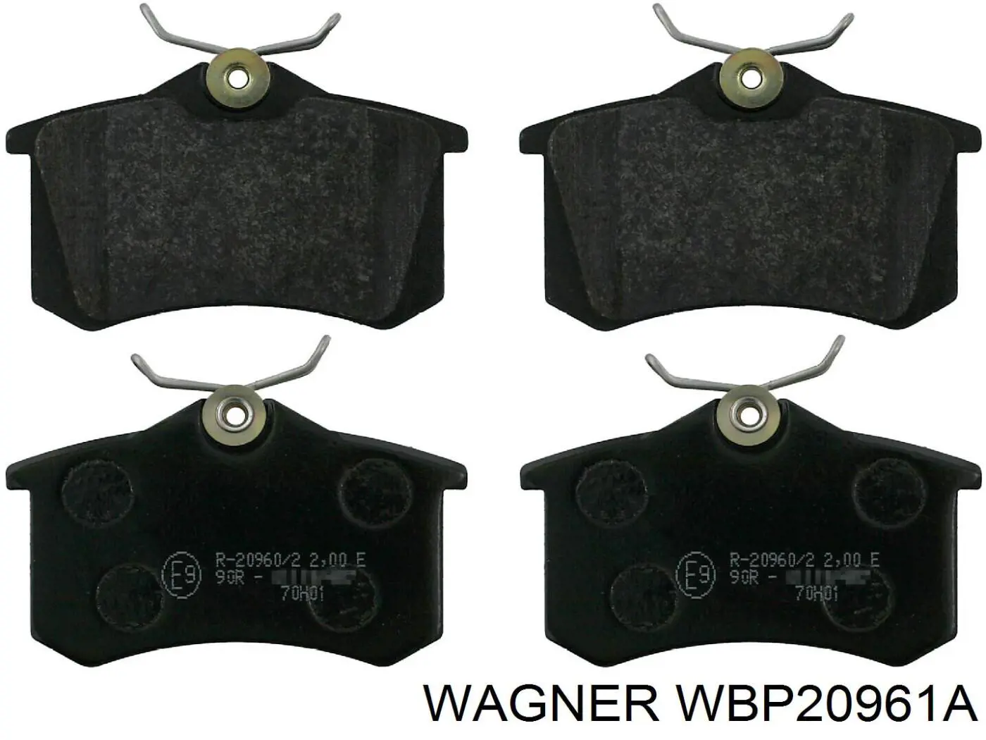 WBP20961A Wagner pastillas de freno traseras