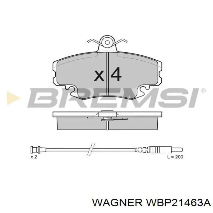 Pastillas de freno delanteras Peugeot 205 2 20A, C