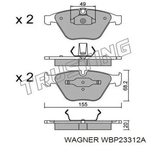 Pastillas de freno delanteras BMW 3 E90