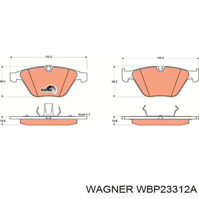 Pastillas de freno delanteras BMW 3 E90