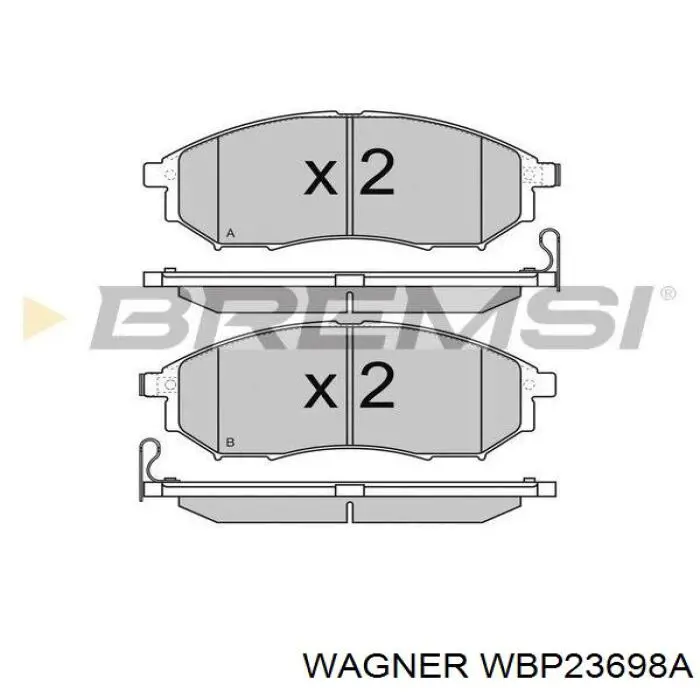 Pastillas de freno delanteras Nissan Navara D40M