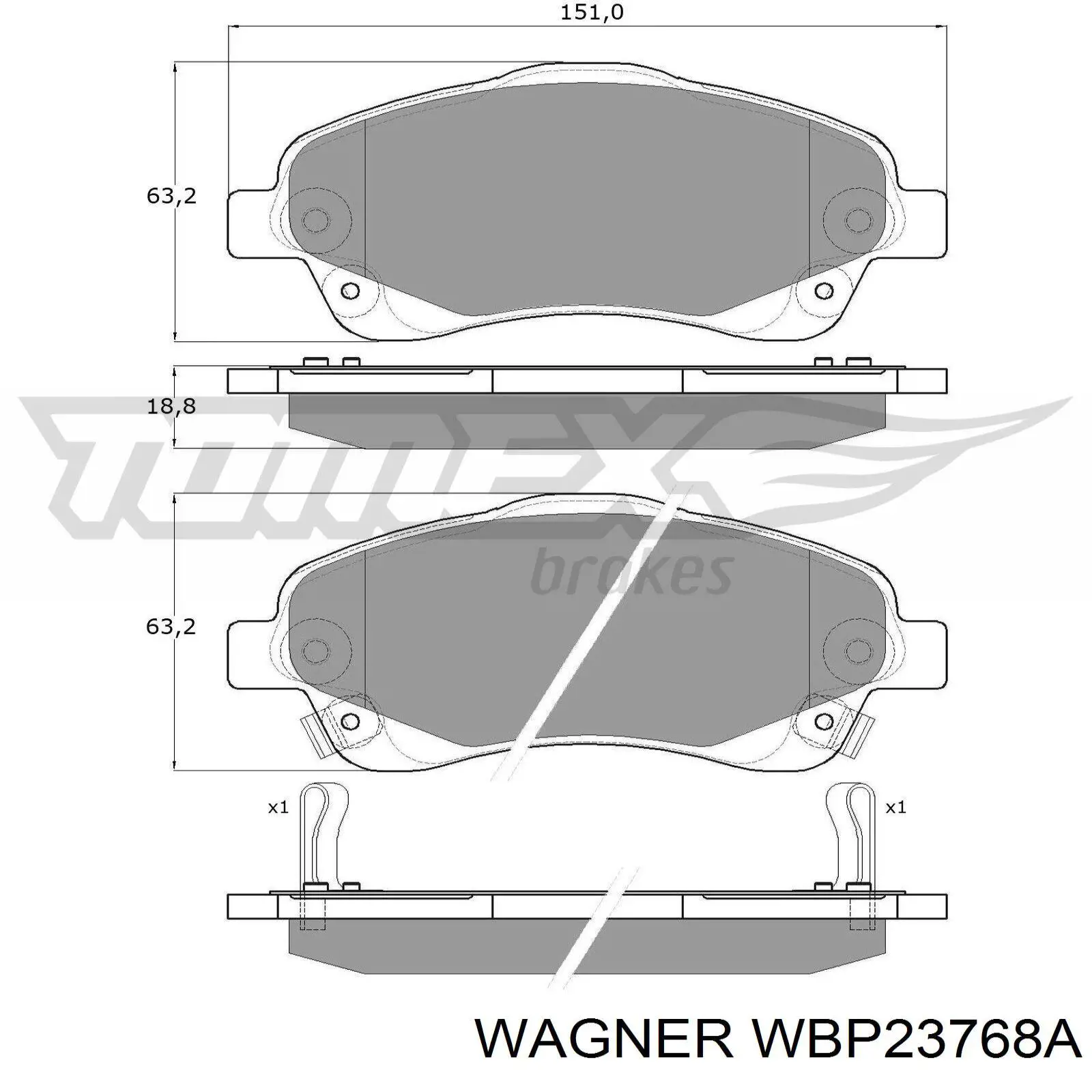Pastillas de freno delanteras Toyota Corolla R10