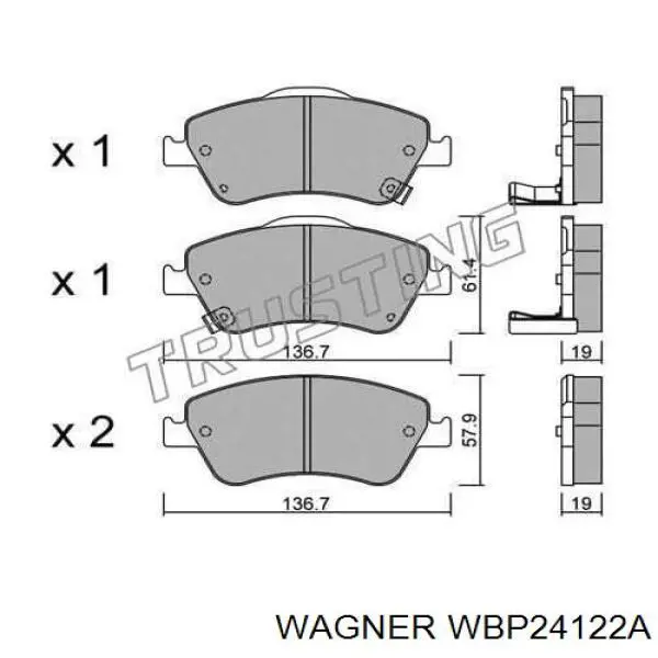 Pastillas de freno delanteras Toyota Corolla E12