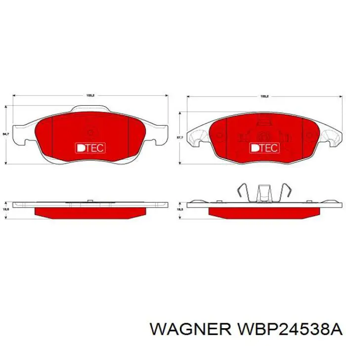 Pastillas de freno delanteras Citroen C4 UA