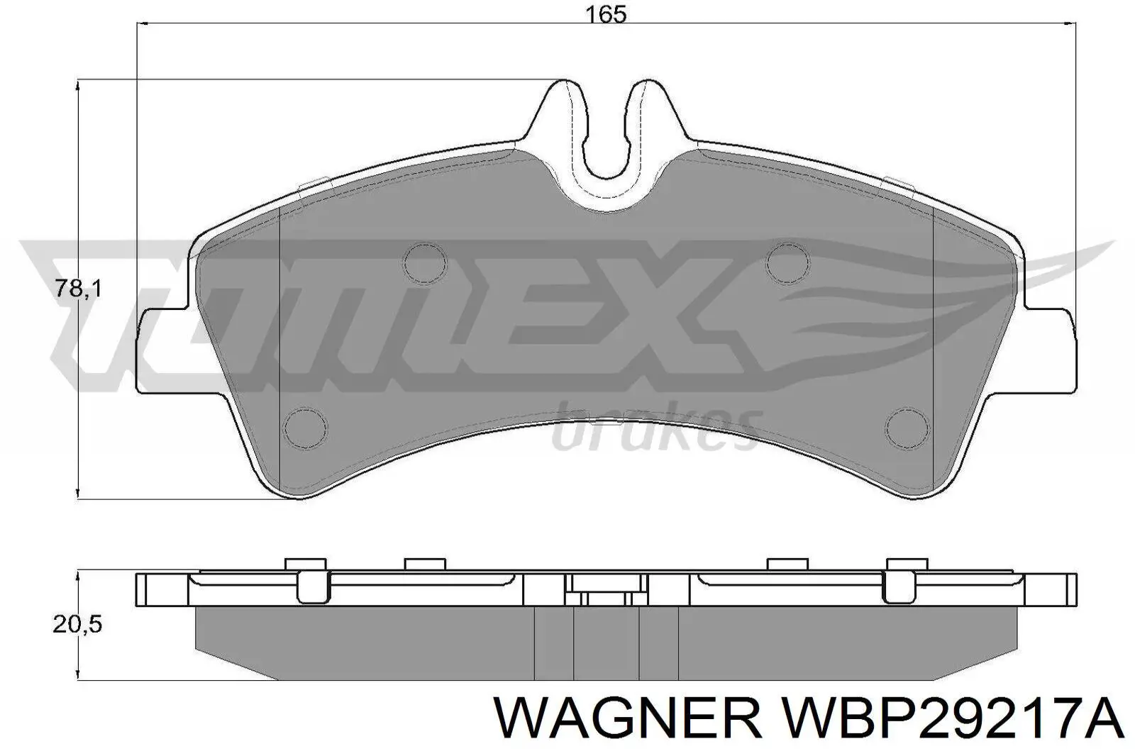 WBP29217A Wagner pastillas de freno traseras