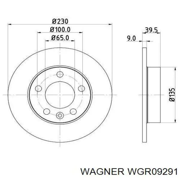 Freno de disco delantero Mercedes E C124
