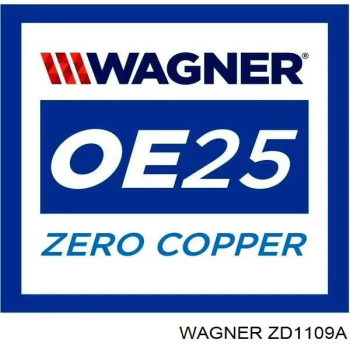 ZD1109A Wagner pastillas de freno traseras