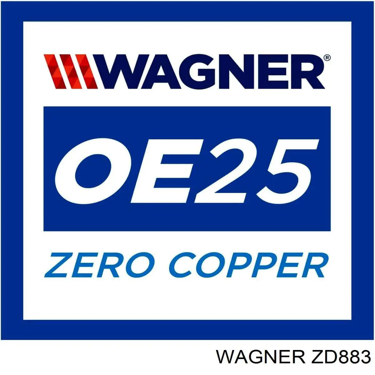 ZD883 Wagner pastillas de freno traseras