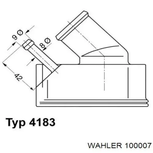 100007 Wahler junta, termostato