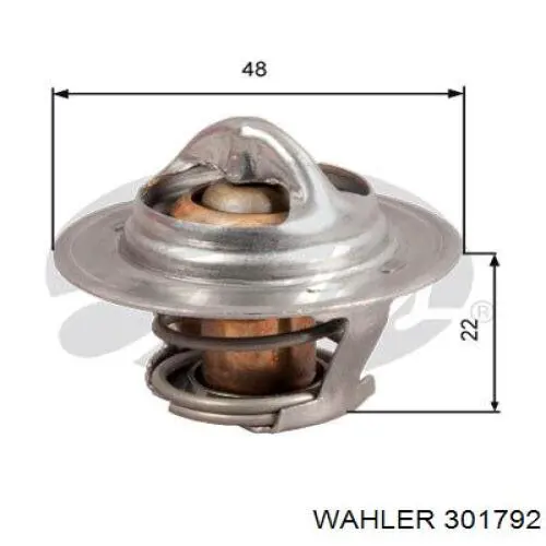 3017.92 Wahler termostato, refrigerante