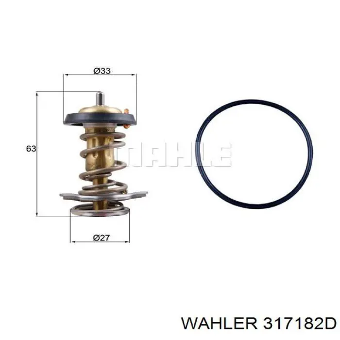 3171.82D Wahler termostato, refrigerante