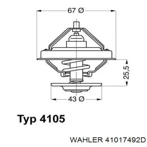 Carcasa del termostato Wahler 41017492D precio, desde 36,18 EUR