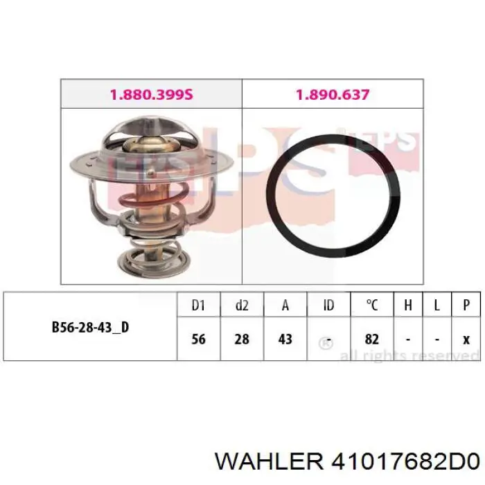 Termostato, refrigerante Nissan Sunny 3 N14