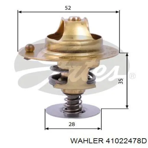 41022478D Wahler termostato, refrigerante