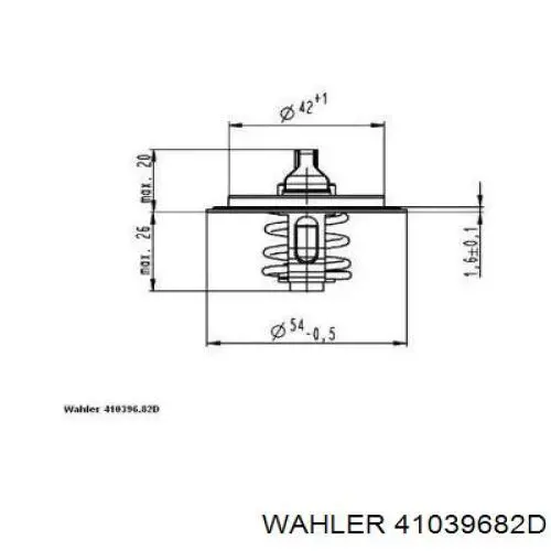 Termostato 41039682D Wahler