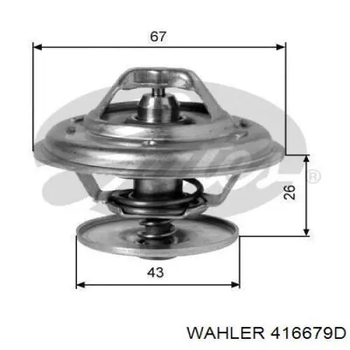 4166.79D Wahler termostato, refrigerante