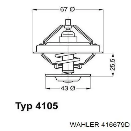 98432310 Iveco Termostato de agua