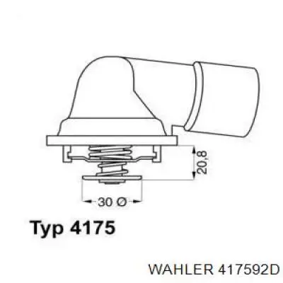 11097431 Opel Termostato de agua