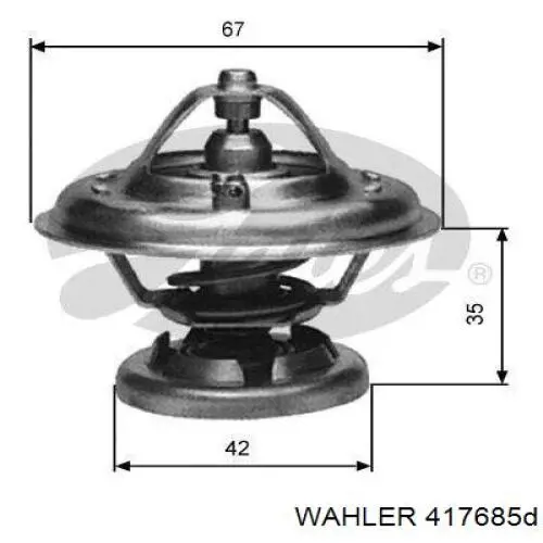Termostato WAHLER 417685D