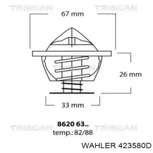 Termostato Wahler 423580D precio, desde 13,37 EUR