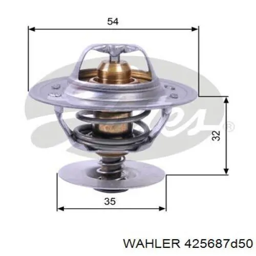 Termostato WAHLER 425687D50