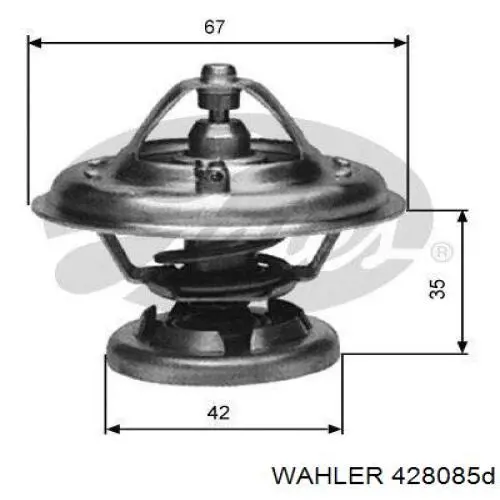 Termostato WAHLER 428085D