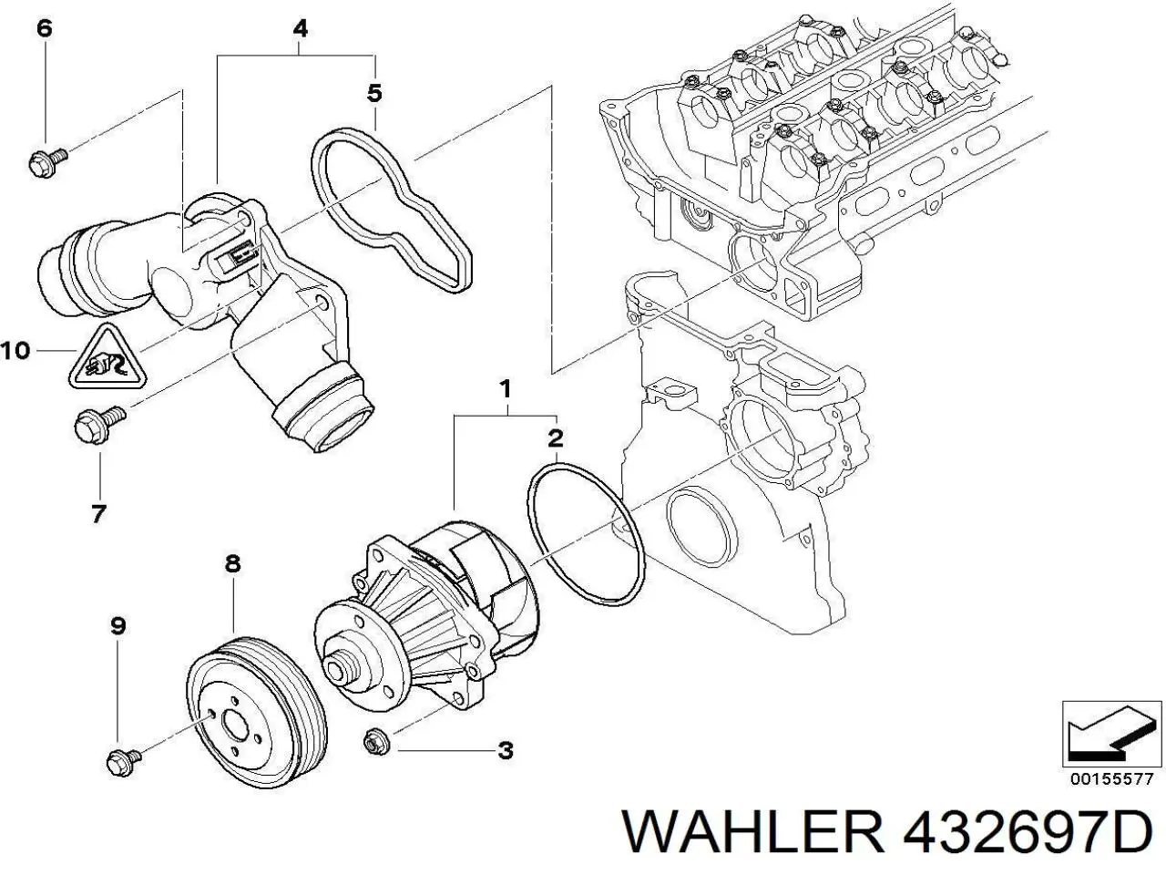 432697D Wahler Termostato de agua
