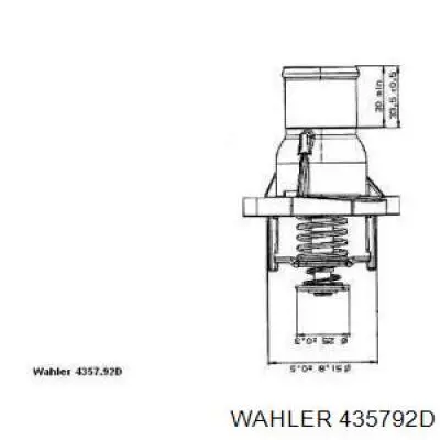 435792D Wahler Termostato de agua