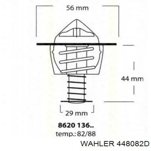 Termostato, refrigerante Nissan Sunny 3 N14