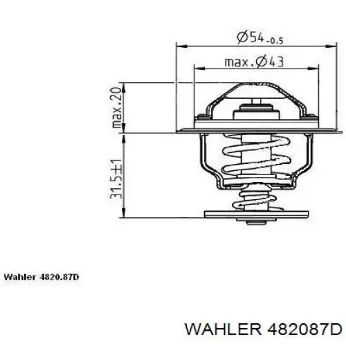 482087D Wahler termostato