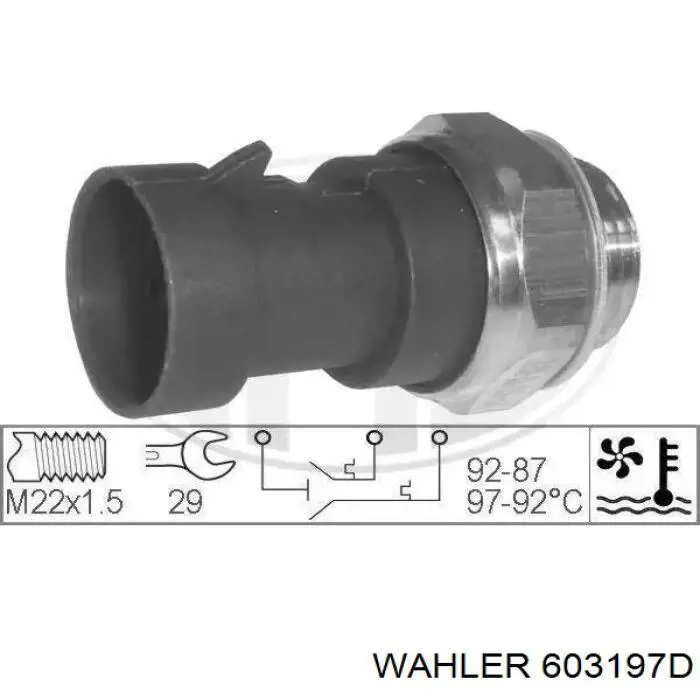 Sensor, temperatura del refrigerante (encendido el ventilador del radiador) Alfa Romeo 145 930