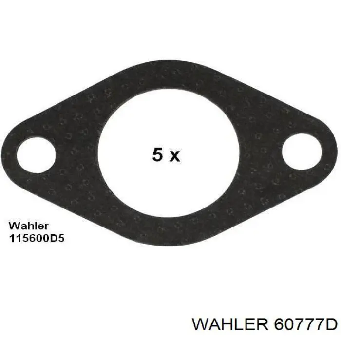 60777D Wahler manguera tuberia de radiador (gases de escape)