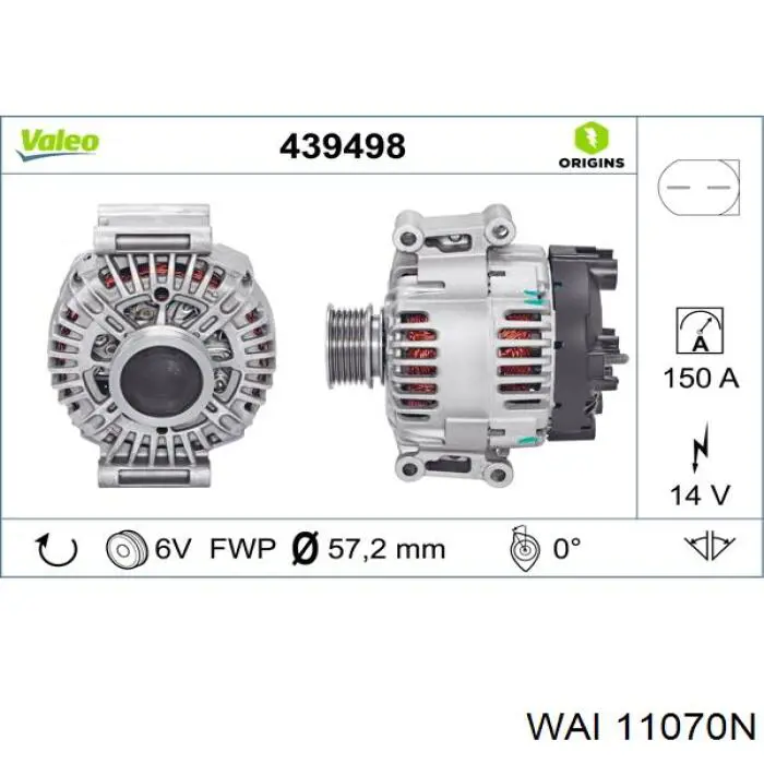 Alternador del motor VAG SG14B016 precio, desde 97,28 EUR