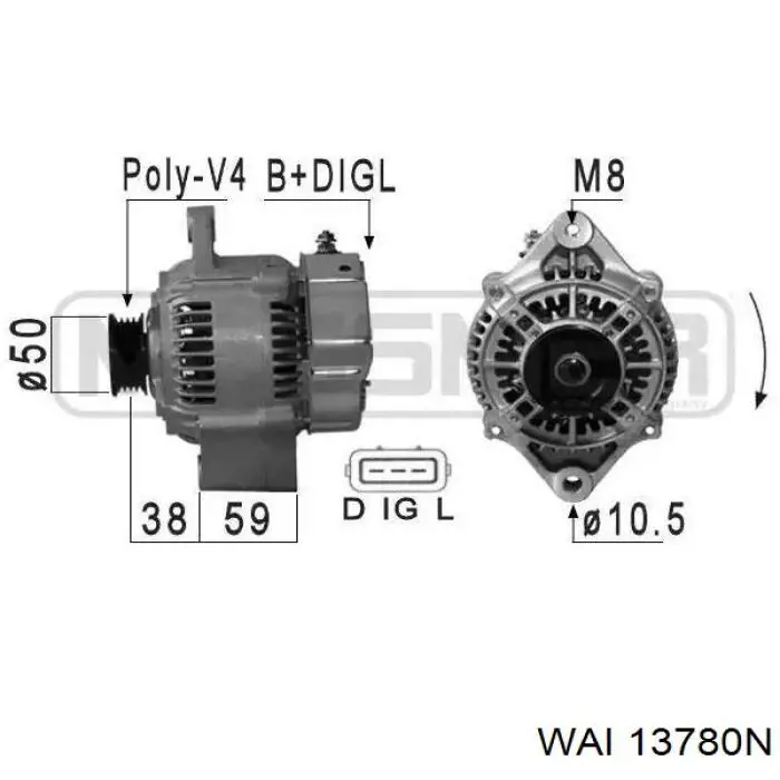 Generador Suzuki 3140066D00REM