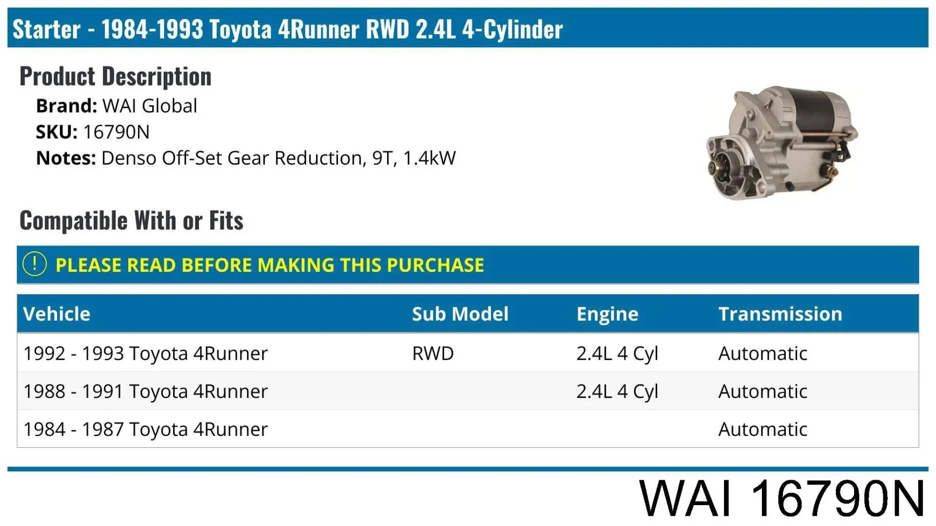 283002200371 Market (OEM) motor de arranque