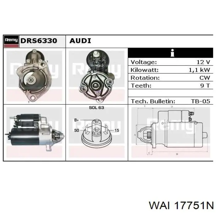 1986S00658 Bosch Arranque motores