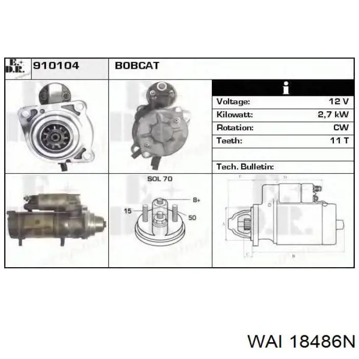 830.549.113.120 PSH motor de arranque