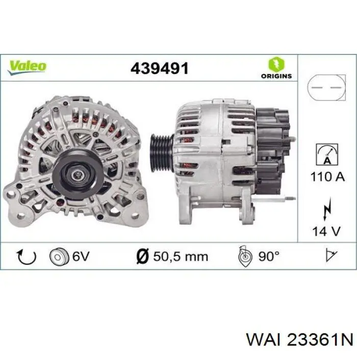 Alternador del motor VAG 03C903023 precio, desde 108,90 EUR