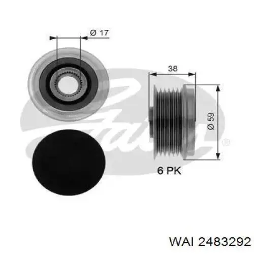 Polea alternador P0142 General Motors