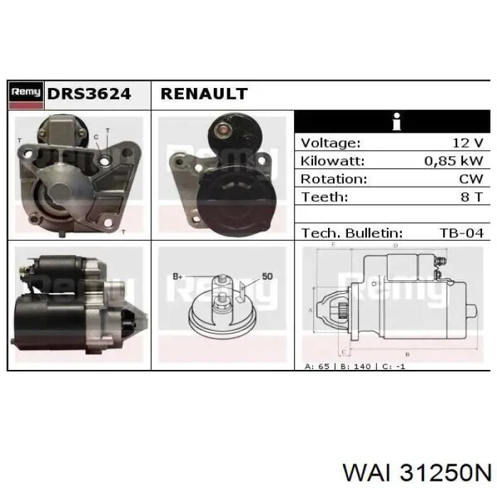 Comprar 8200266717 Renault (RVI) Motores de arranque