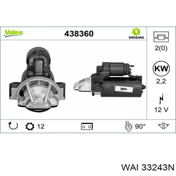 Burro de arranque  Peugeot/Citroen 0001109324 precio, desde 128,17 EUR