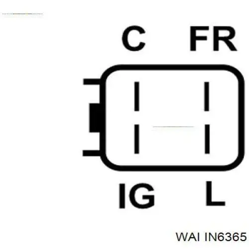 IN6365 WAI regulador de rele del generador (rele de carga)