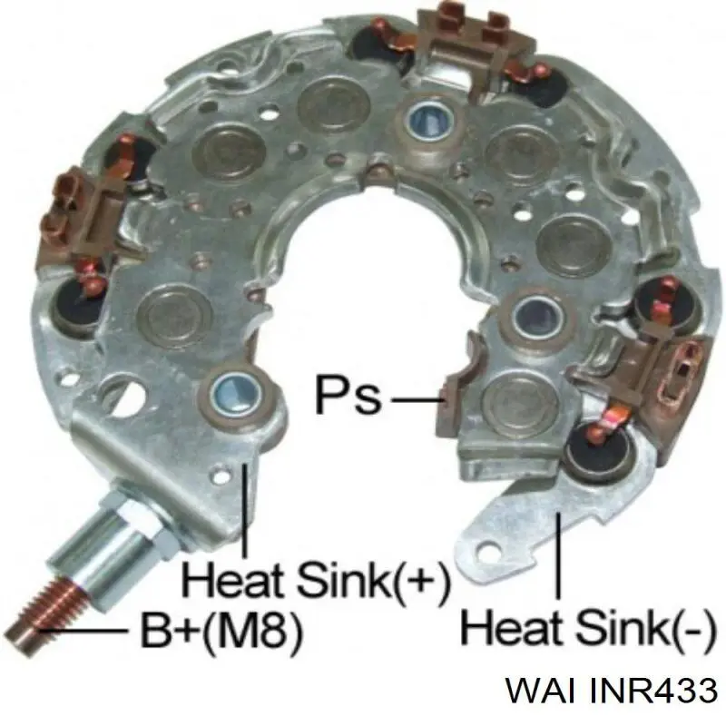 INR433 WAI alternador diodo puente rectificador
