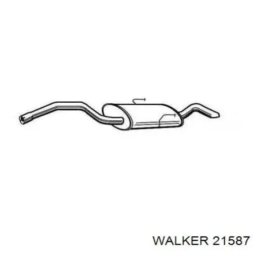 21587 Walker silenciador posterior