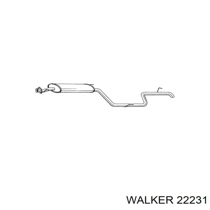 A6384901015 Mercedes Silenciador trasero