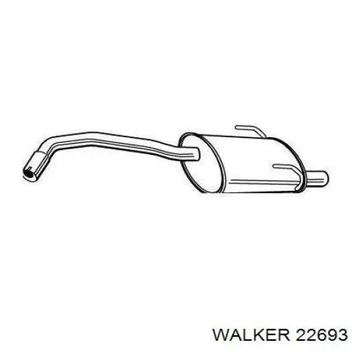 22693 Walker silenciador posterior