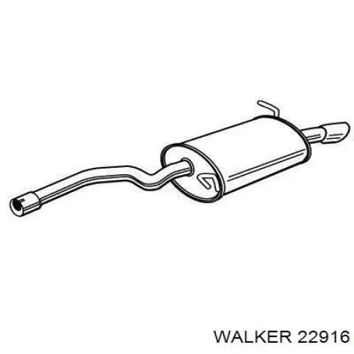 22916 Walker silenciador posterior