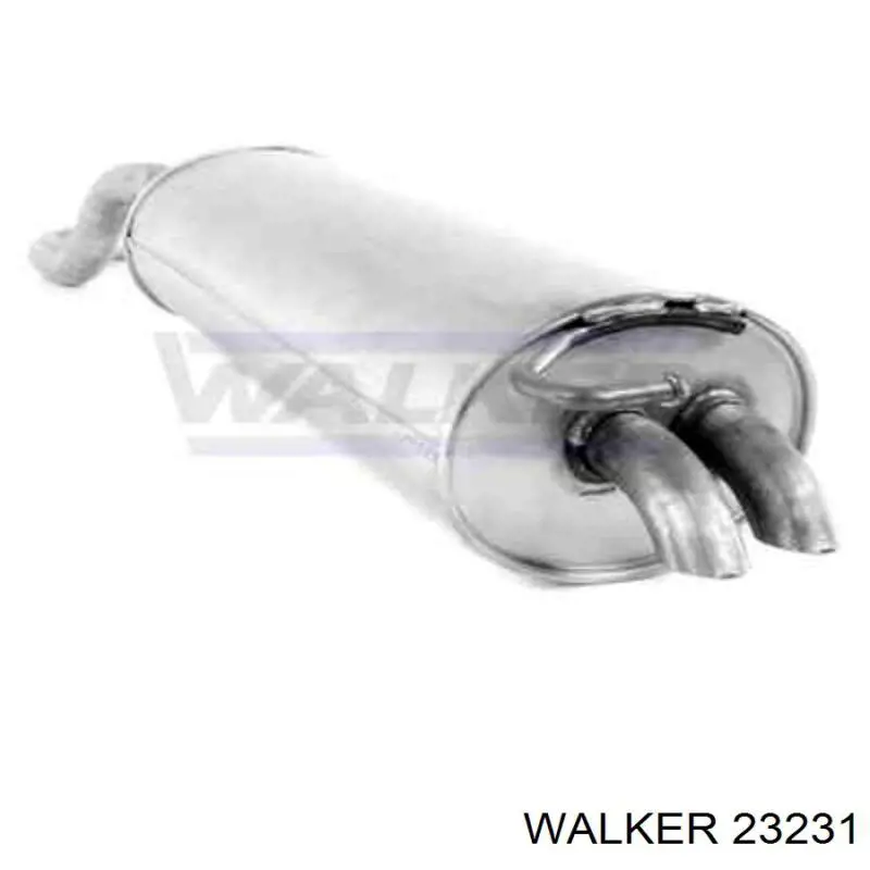 Silenciador trasero JZW253609AB VAG