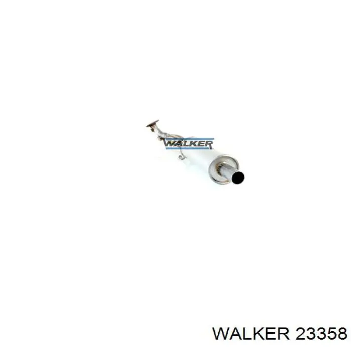 23358 Walker tubo de admisión del silenciador de escape delantero