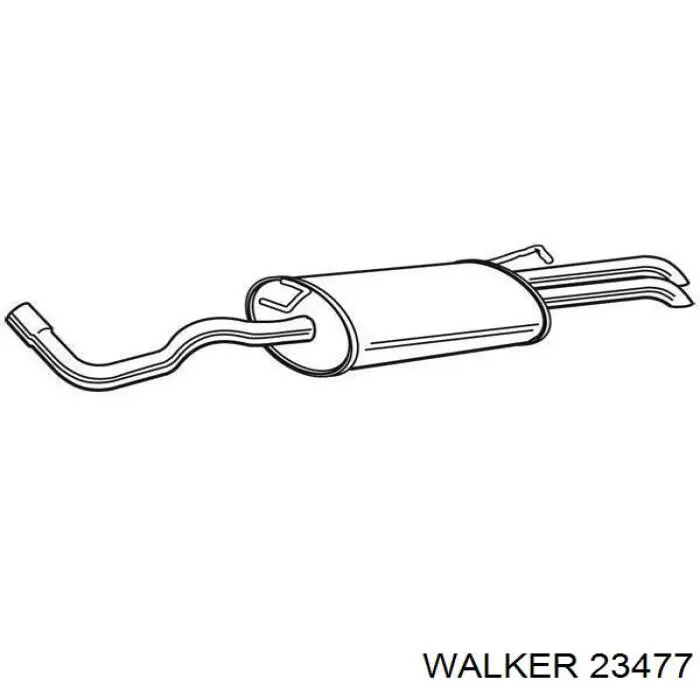 Silenciador posterior Walker 23477